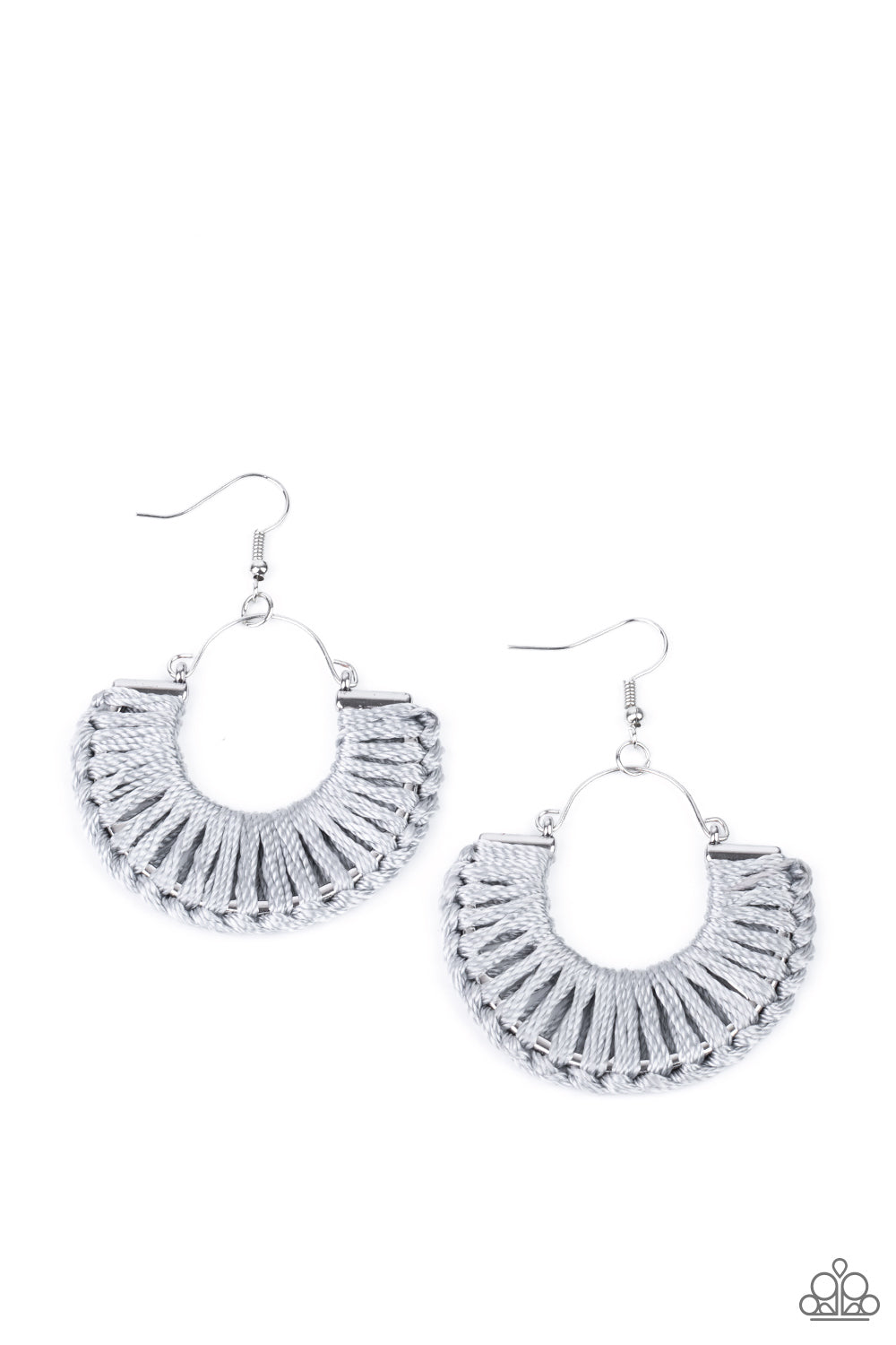 Threadbare Beauty - Silver Earrings - Paparazzi Accessories - Paparazzi Accessories
