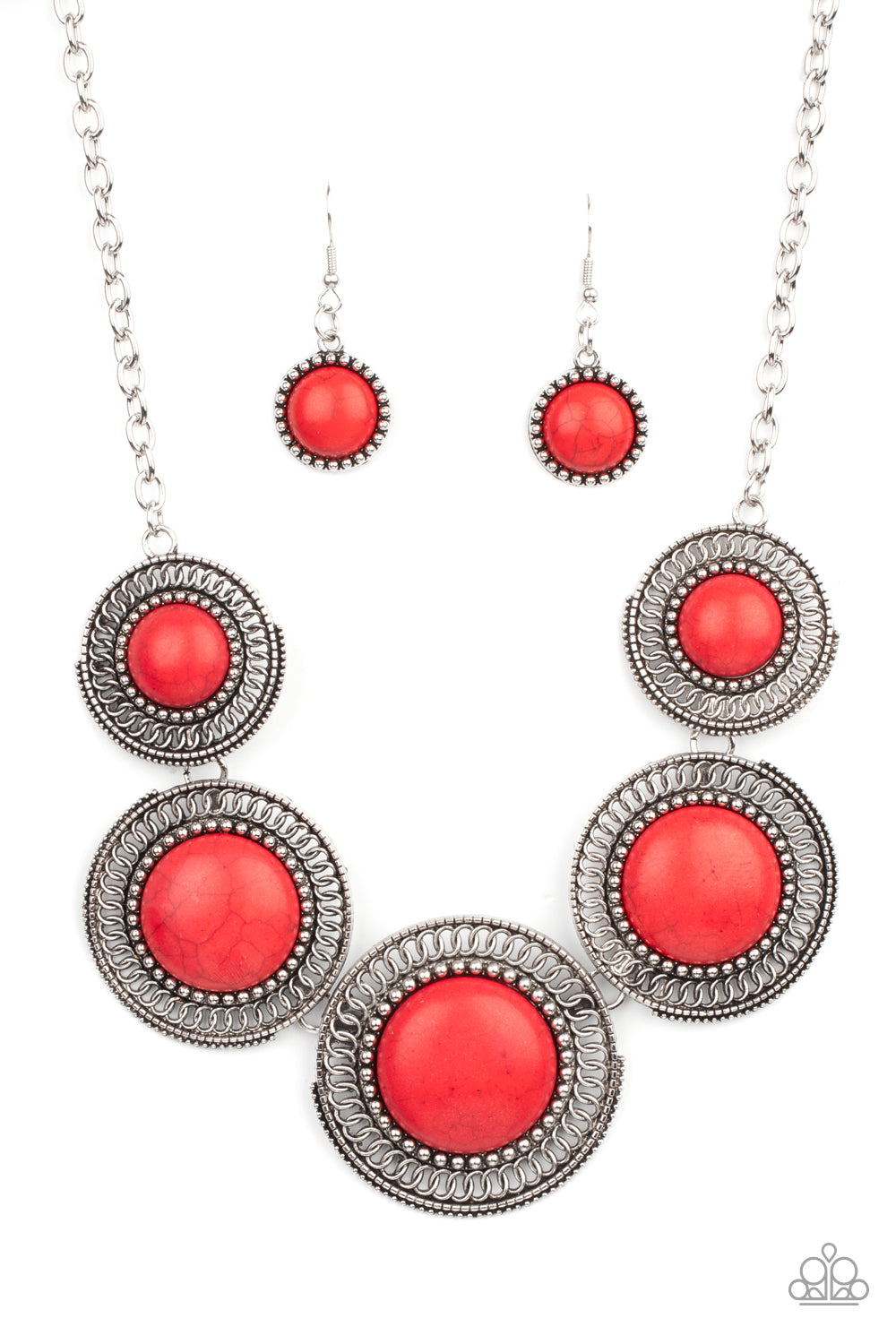 She Went West - Red Necklace - Paparazzi Accessories - Paparazzi Accessories