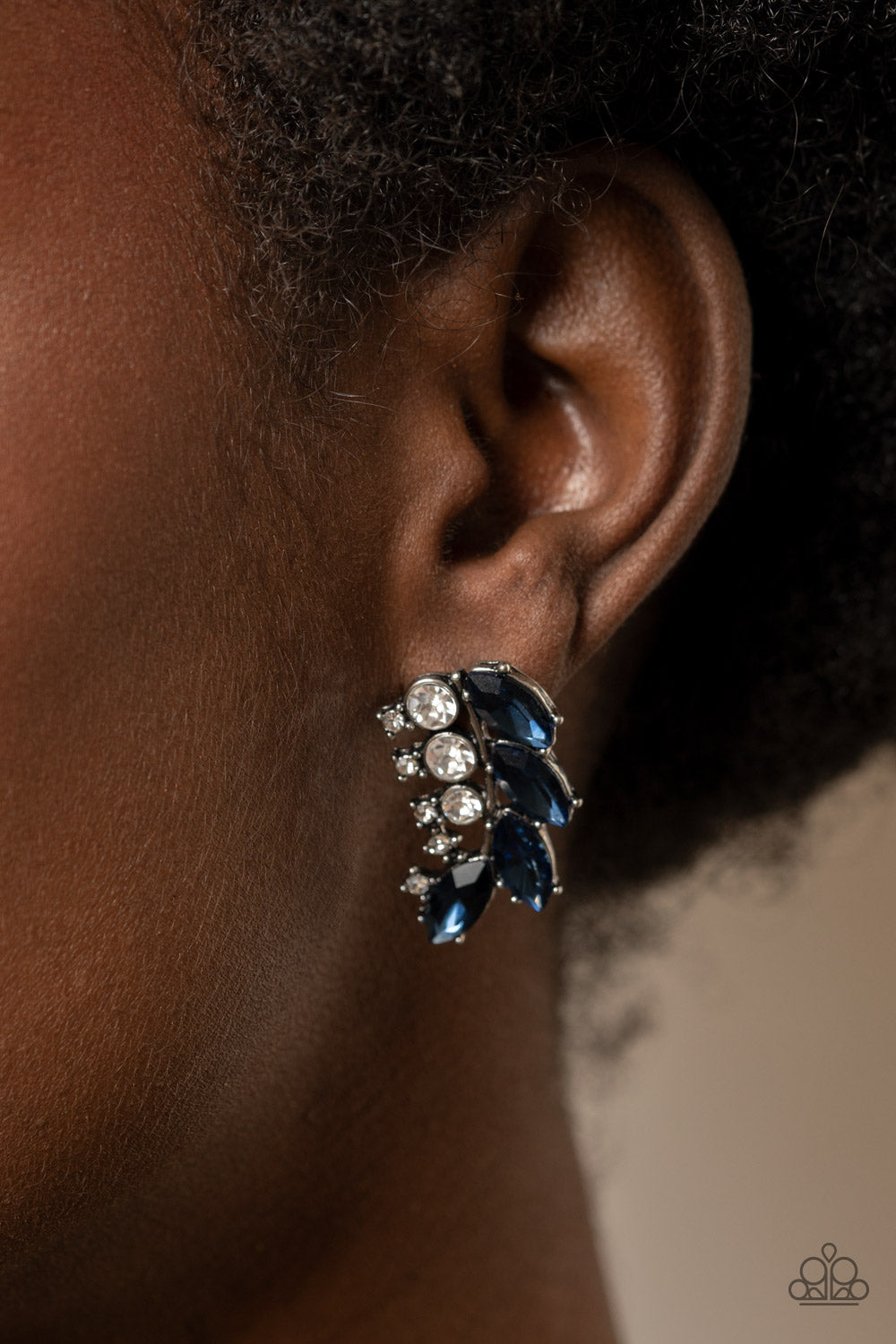 Flawless Fronds - Blue Earrings - Paparazzi Accessories