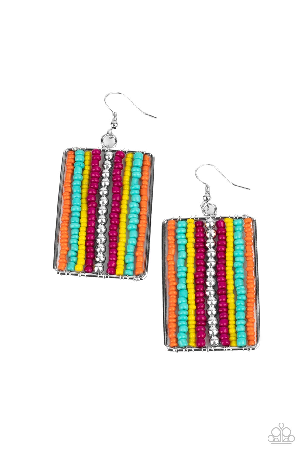 Beadwork Wonder - Multi Earrings - Paparazzi Accessories