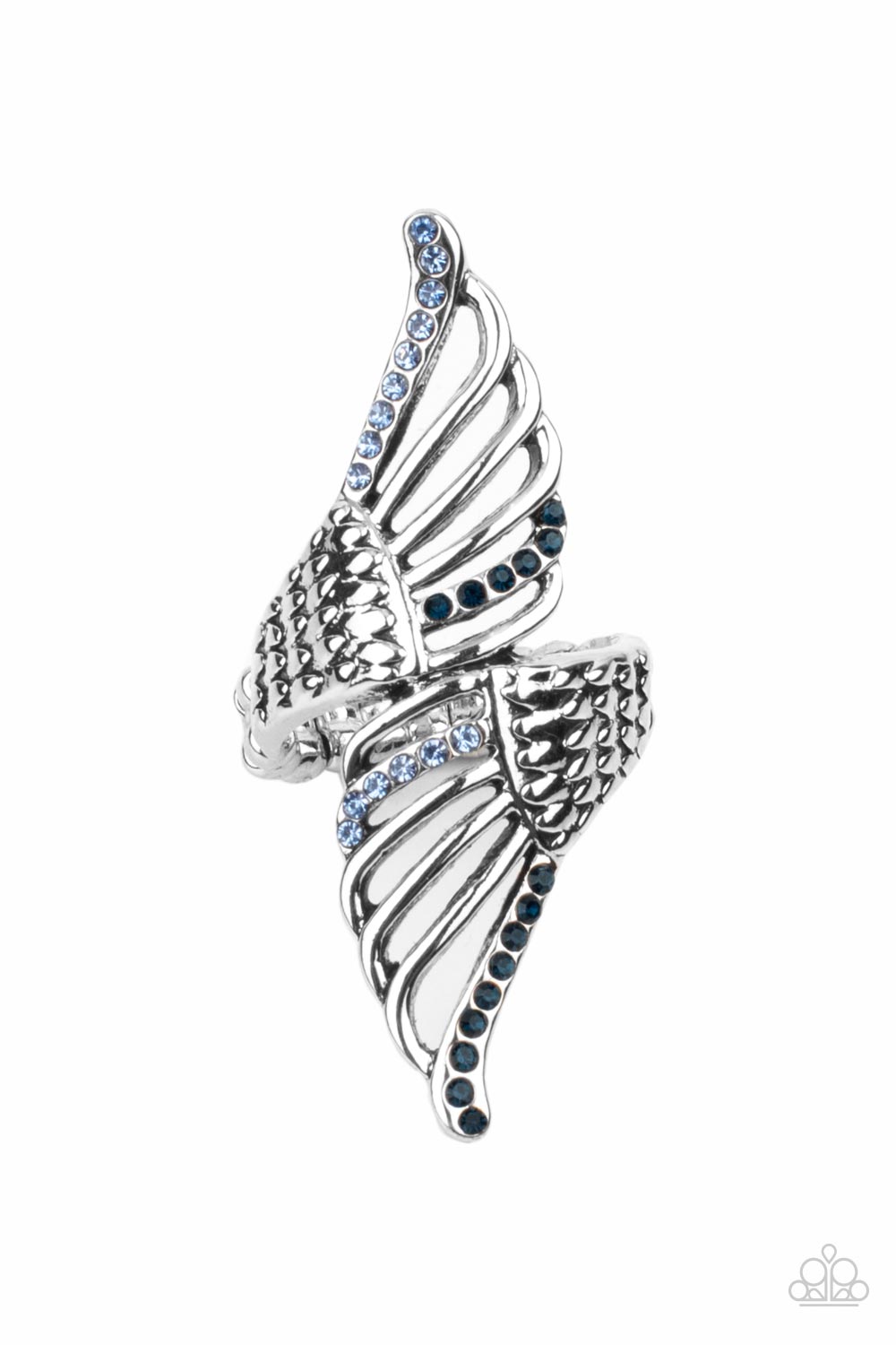 Angels Among Us - Blue Ring - Paparazzi Accessories - Paparazzi Accessories