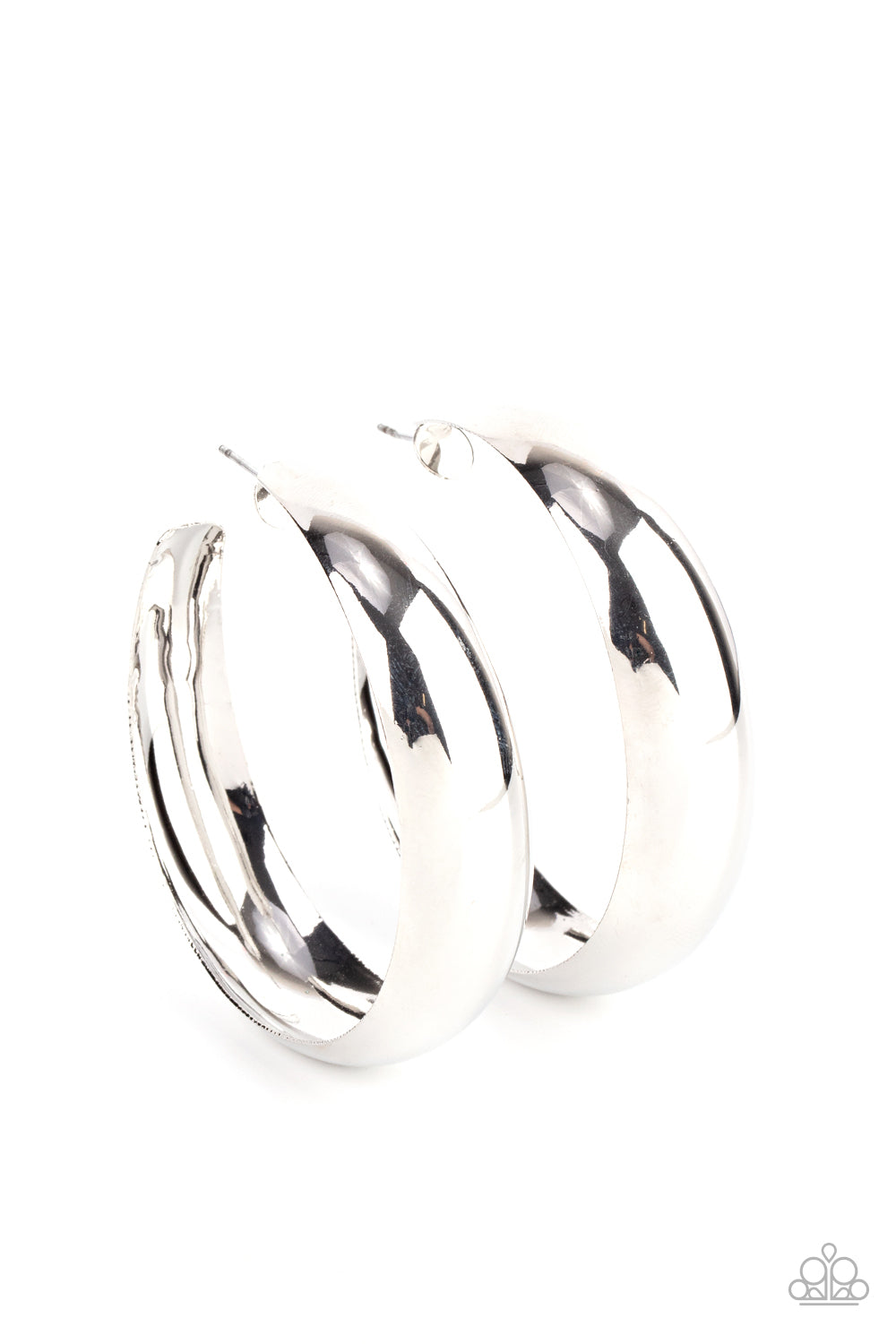 Flat Out Flawless - Silver Earrings - Paparazzi Accessories