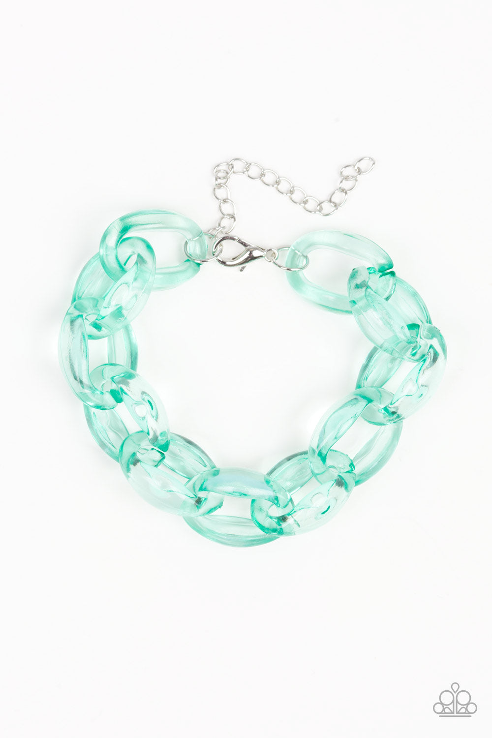Ice Ice Baby Green Bracelet - Paparazzi Accessories