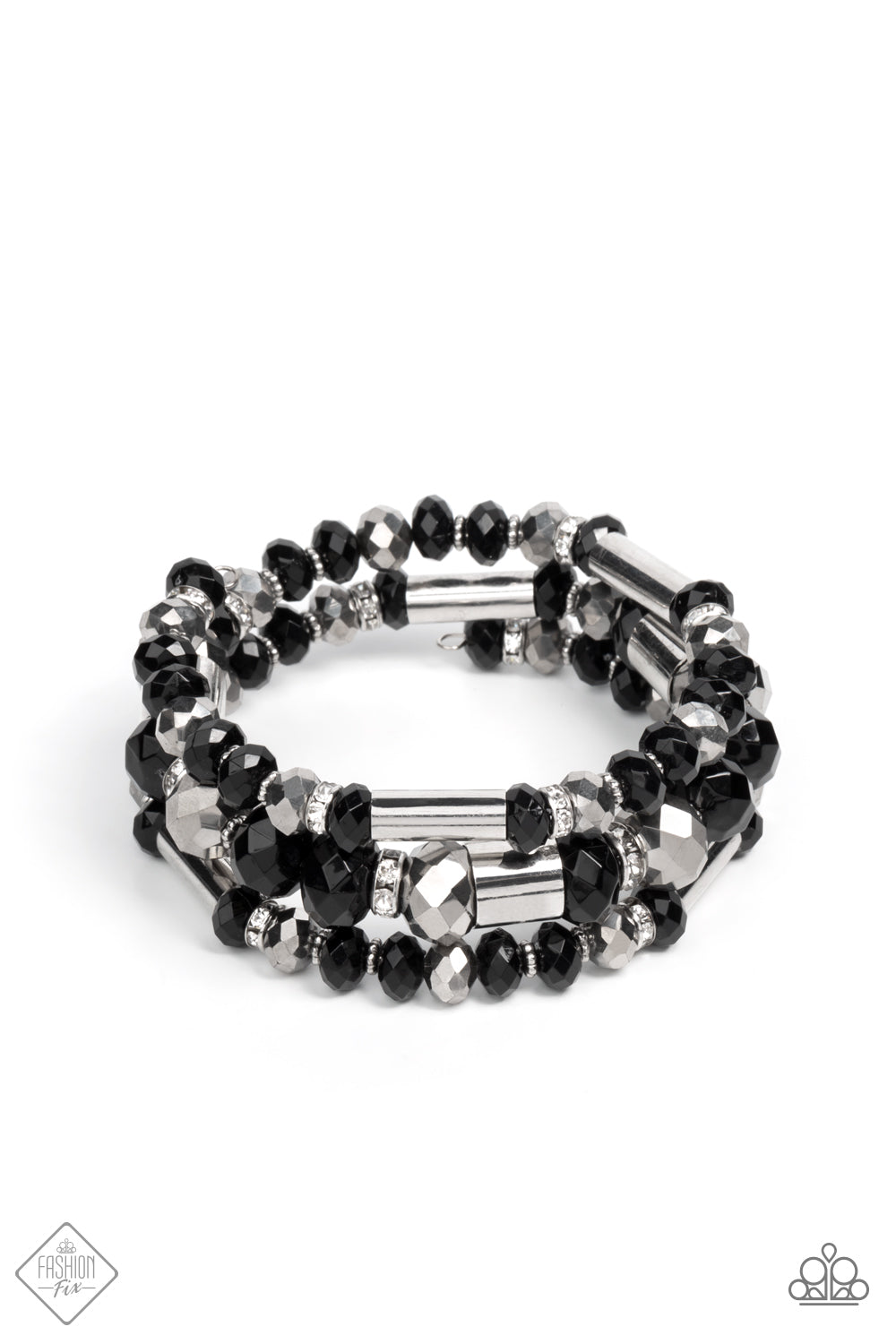Dynamic Dazzle - Black Bracelet - Paparazzi Accessories - Paparazzi Accessories