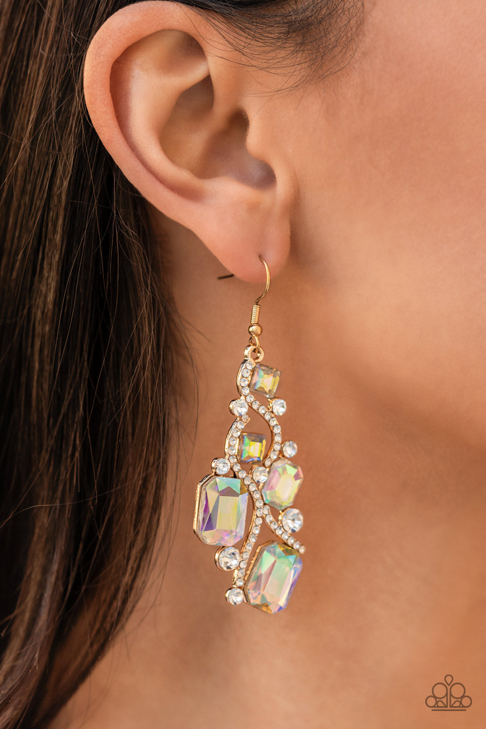 Interstellar Illumination - Multi Earrings - Paparazzi Earrings Accessories - Paparazzi Accessories