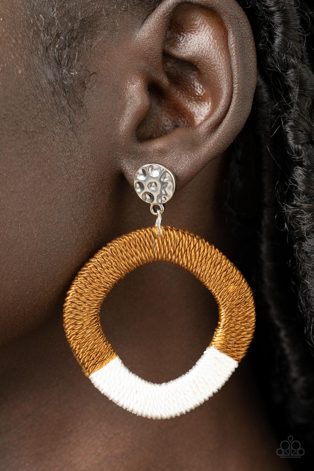 Thats a WRAPAROUND - Brown Earrings - Paparazzi Accessories