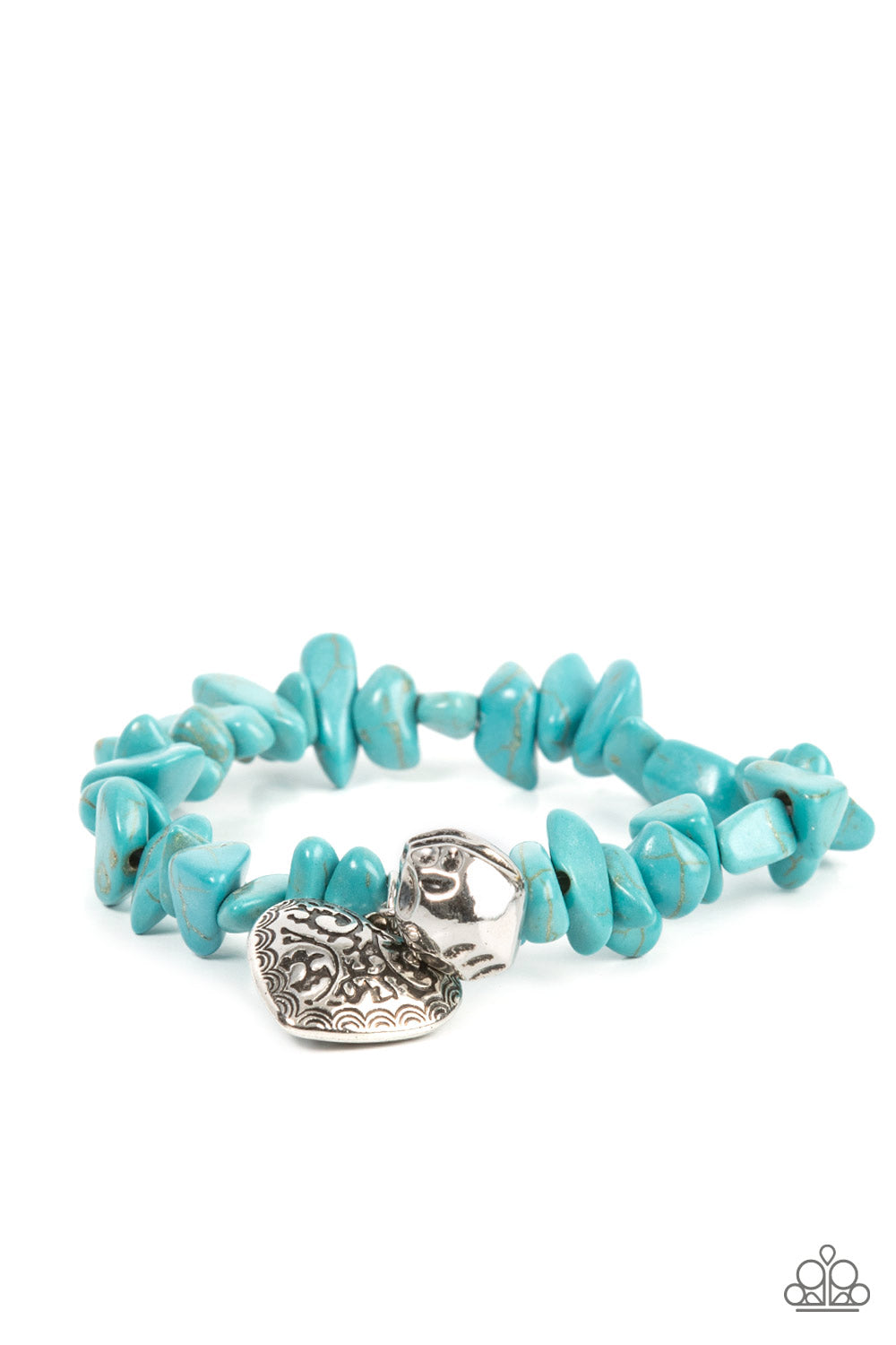 Love You to Pieces - Blue Bracelet - Paparazzi Accessories - Paparazzi Accessories