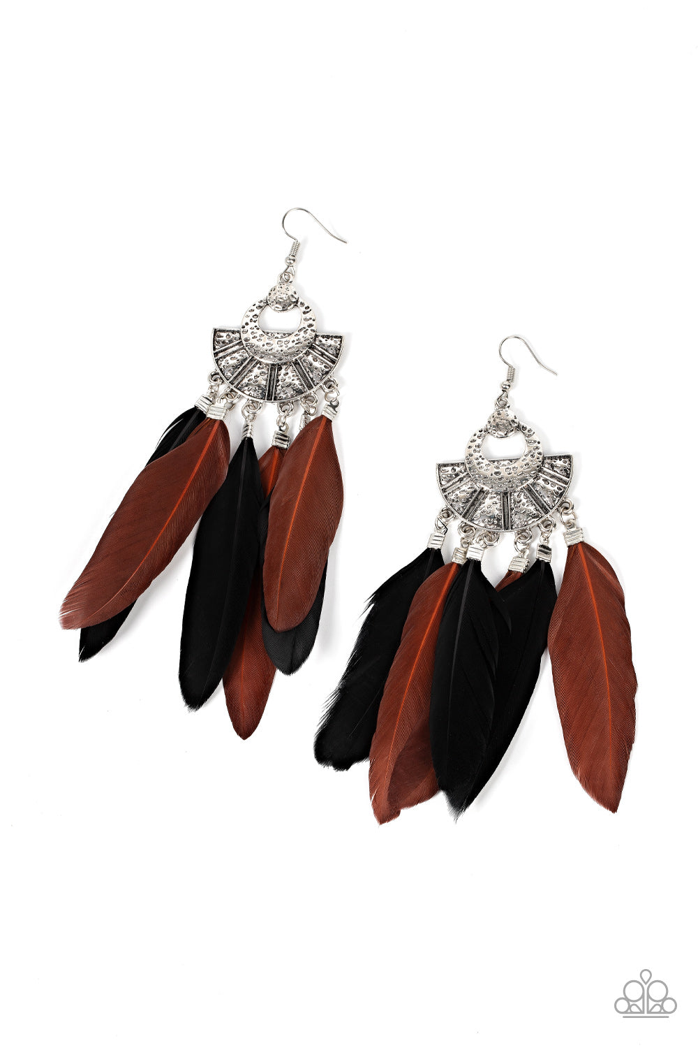 Plume Paradise - Multi Earrings - Paparazzi Accessories