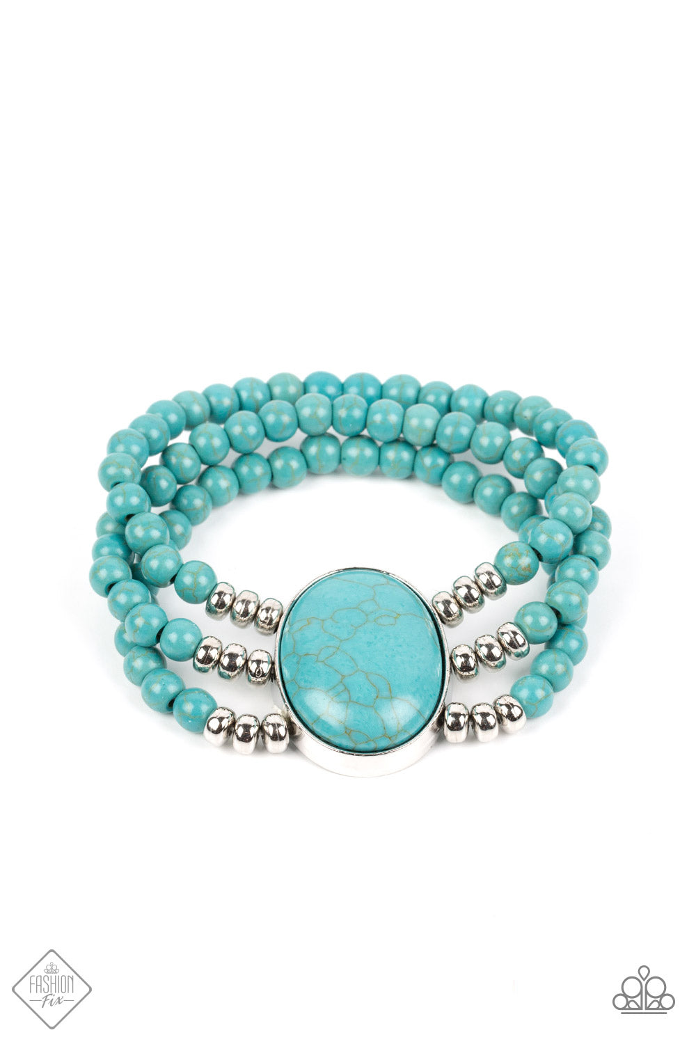 Stone Pools - Blue Bracelet - Paparazzi Accessories