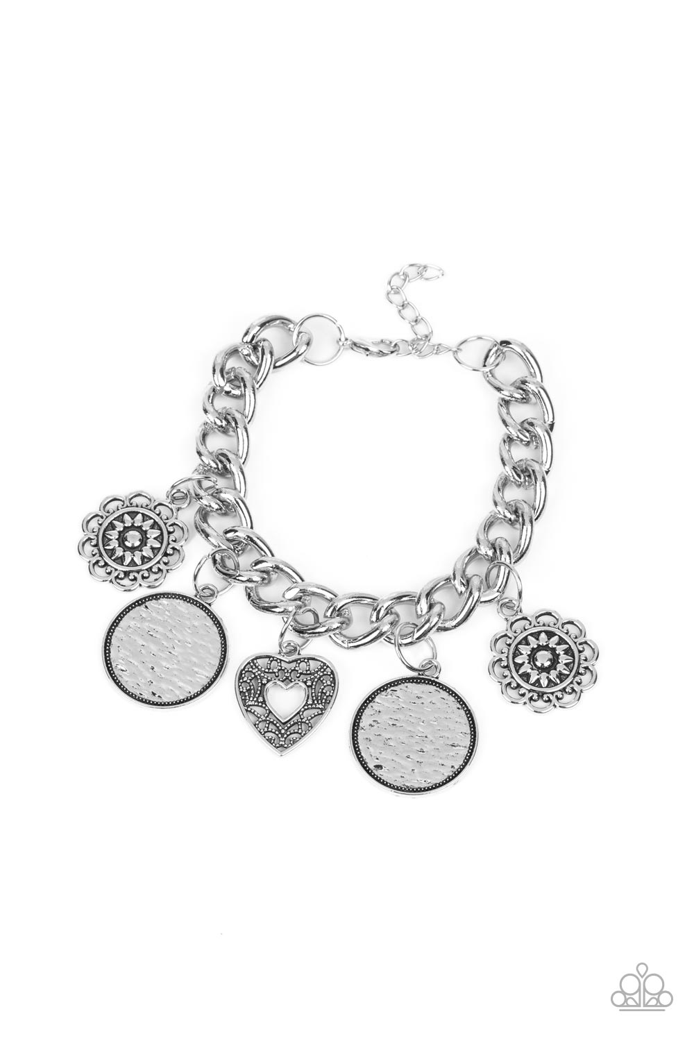 Complete CHARM-ony - Silver Bracelet - Paparazzi Accessories
