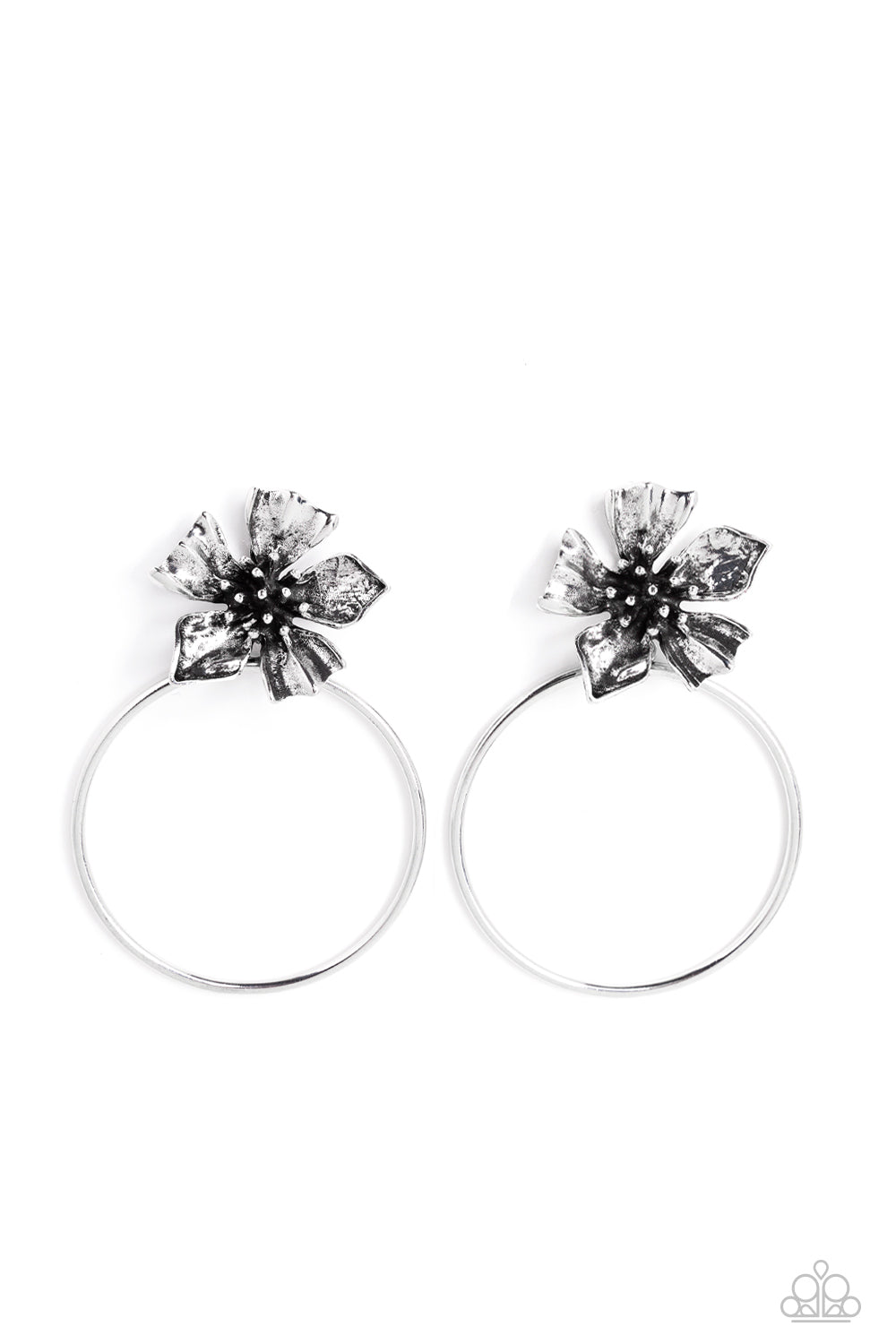 Buttercup Bliss - Silver Earrings - Paparazzi Accessories