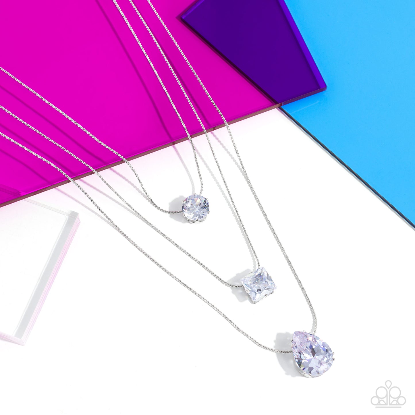 Lustrous Layers - White Necklace - Paparazzi Accessories