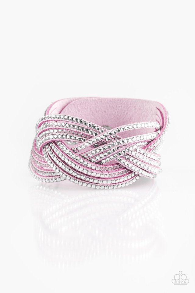 Big City Shimmer Purple Urban Bracelet - Paparazzi Accessories