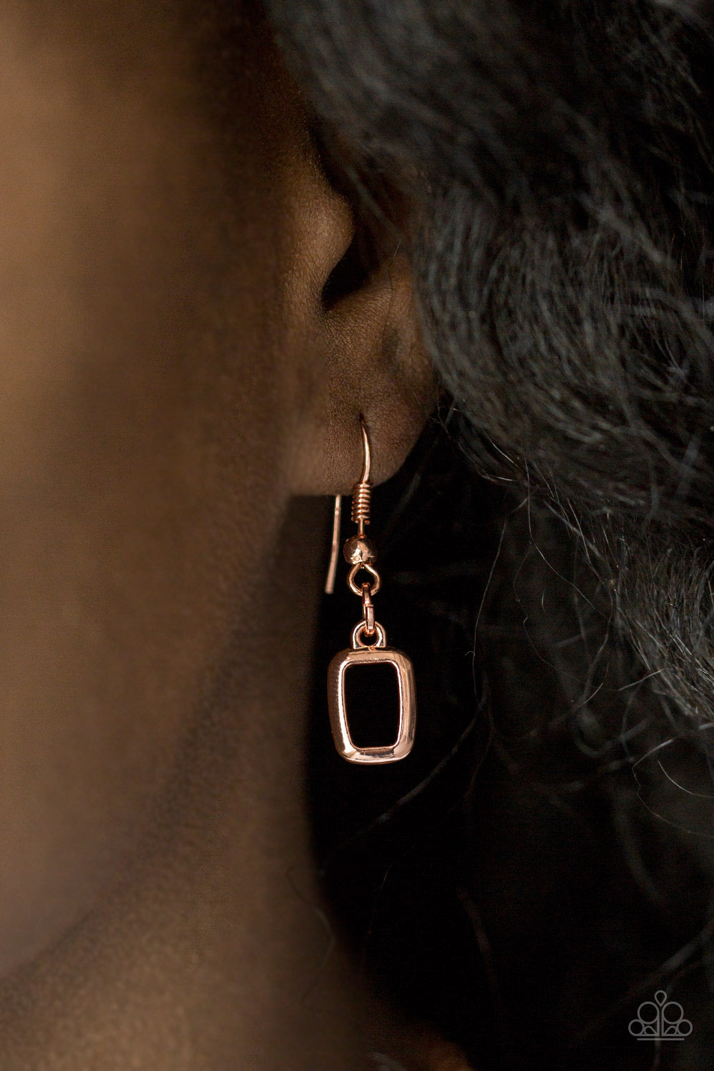 Gorgeously Geometric - Copper Necklace - Paparazzi Accessories