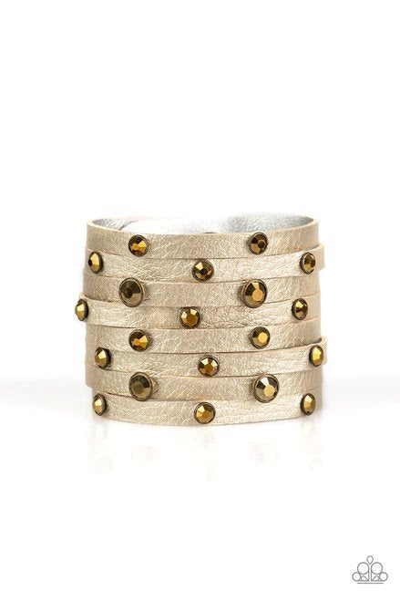 Go-Getter Glamorous - Brass Urban Bracelet - Paparazzi Accessories - Paparazzi Accessories