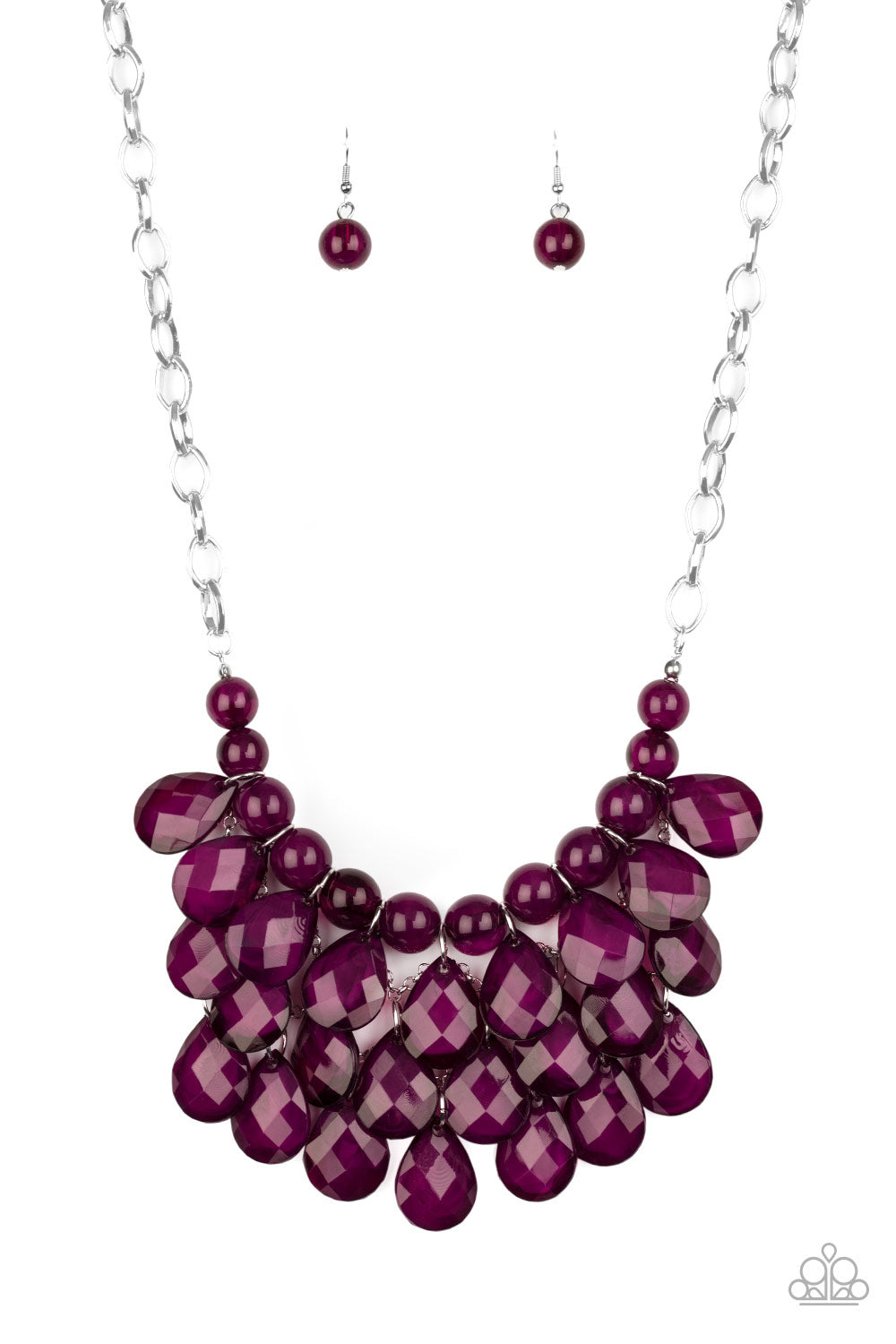 Sorry To Burst Your Bubble - Purple - Paparazzi Necklace - Paparazzi Accessories