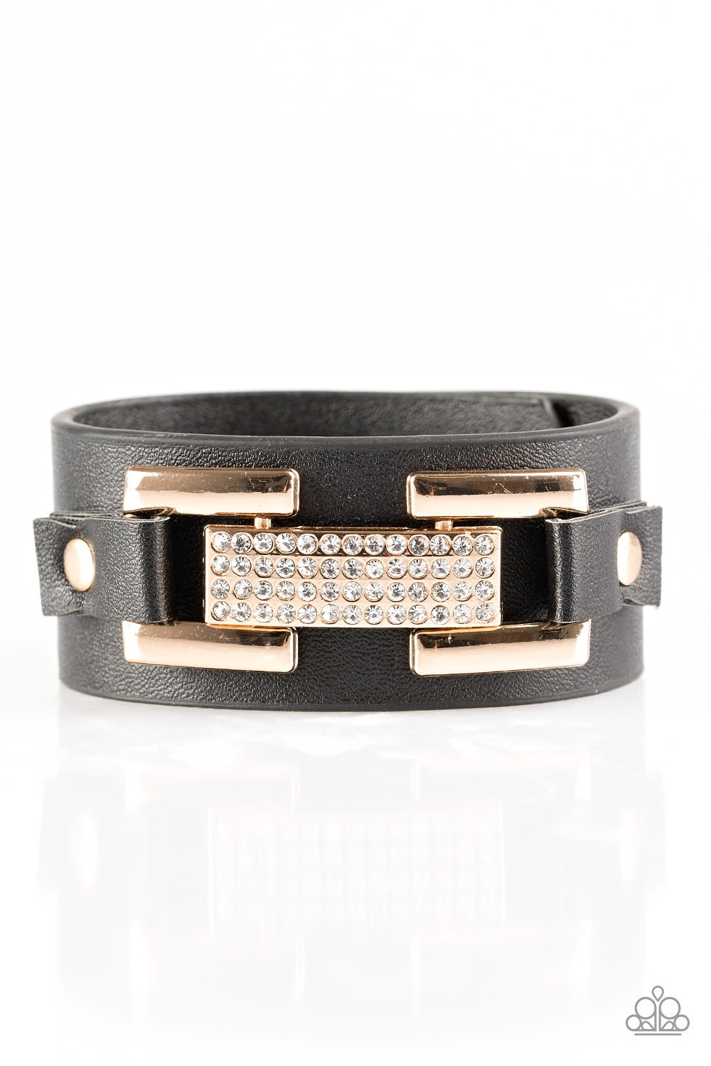 Going Platinum Black Urban Bracelet - Paparazzi Accessories