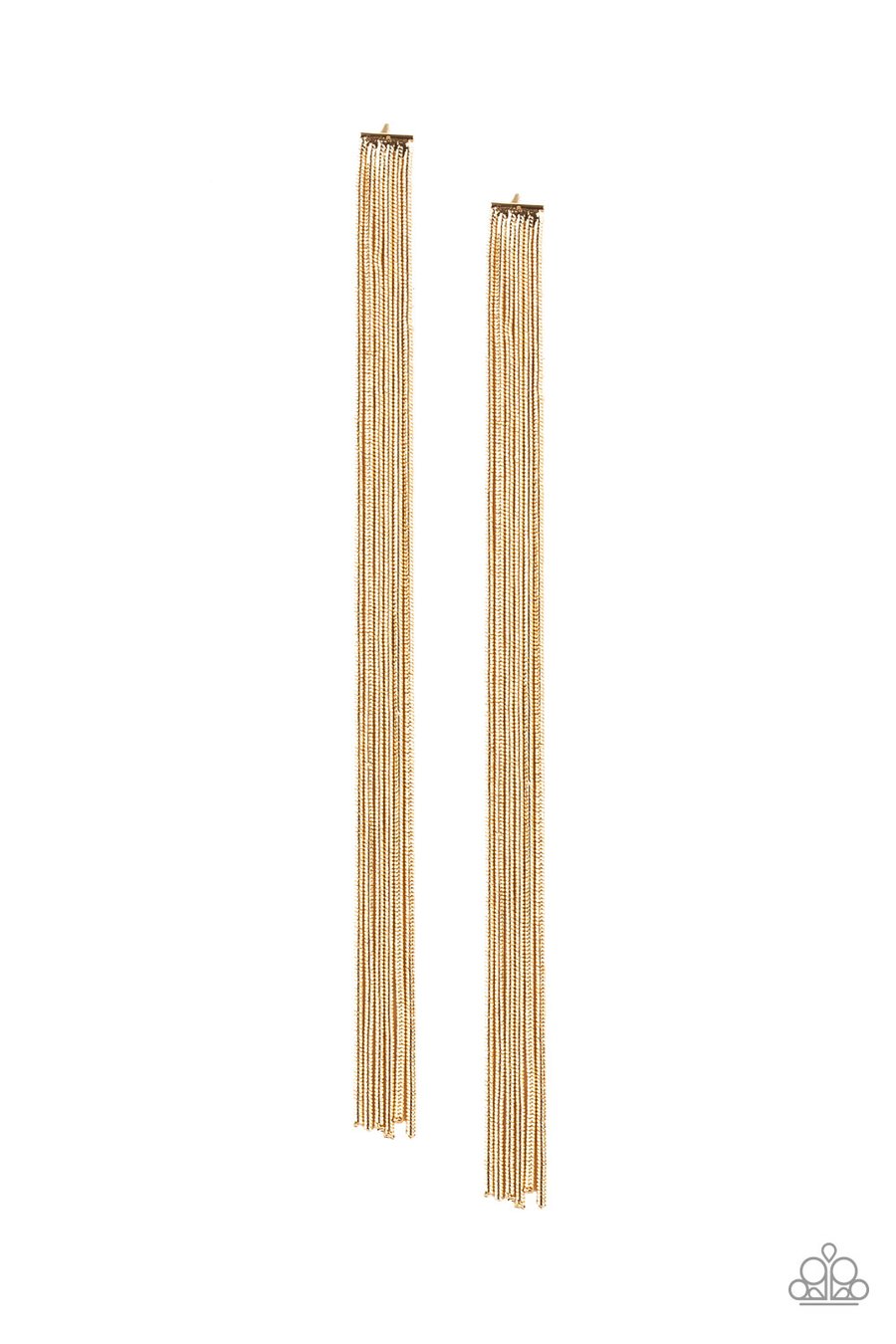 Head To Toe Dazzle - Gold Earrings - Paparazzi Accessories - Paparazzi Accessories