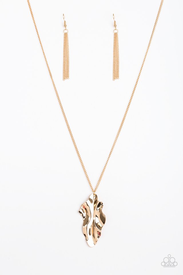 Fiercely Fall Gold Necklace - Paparazzi Accessories