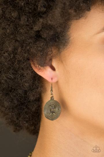 Deserves A Medal - Brass Necklace - Paparazzi Accessories - Paparazzi Accessories