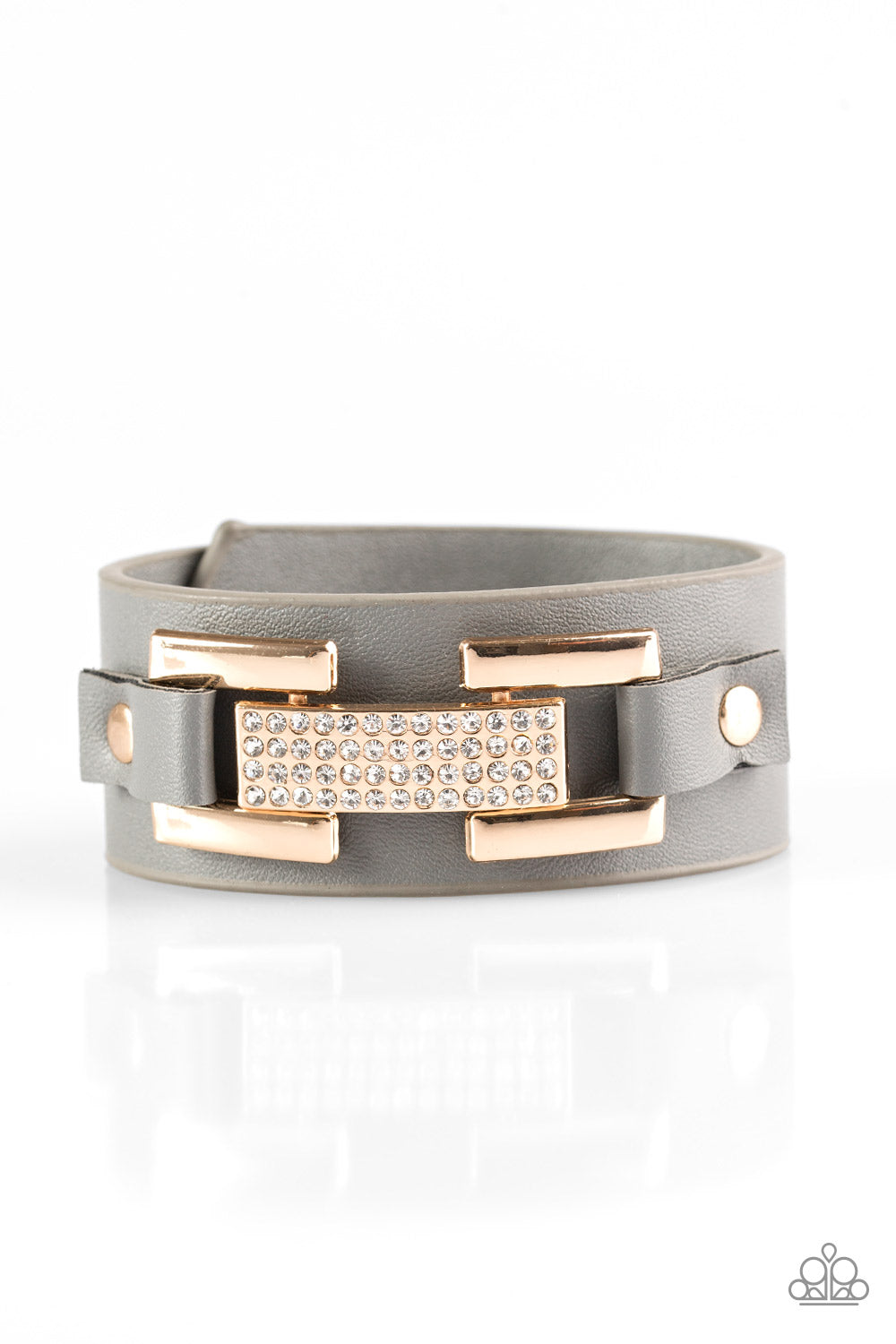 Going Platinum - Grey Urban Bracelet - Paparazzi Accessories