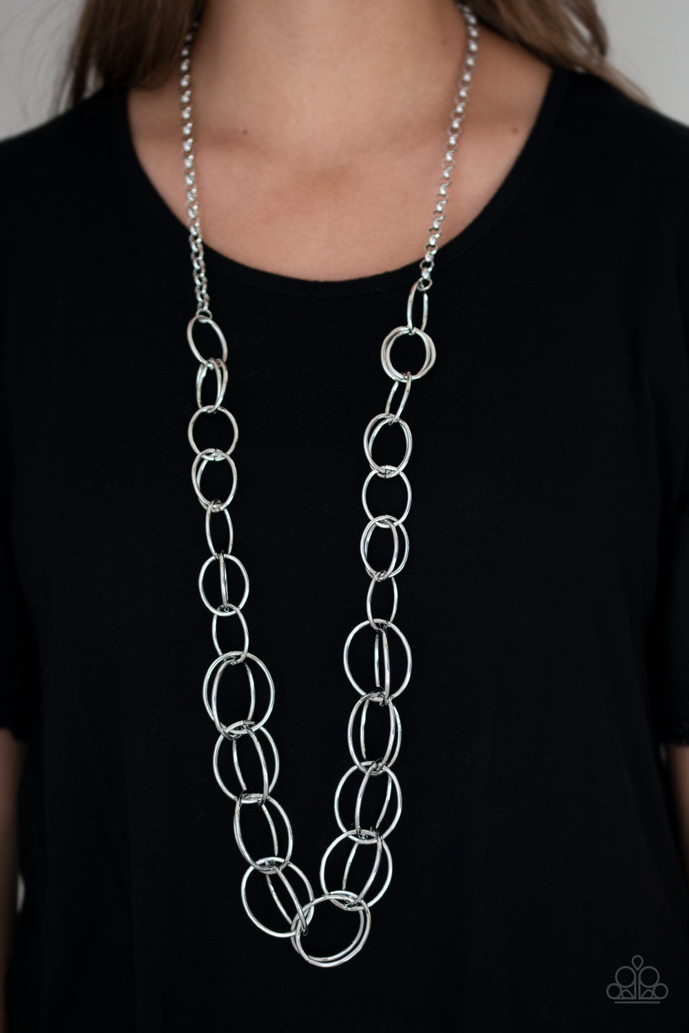 Elegantly Ensnared - Silver - Paparazzi Accessories