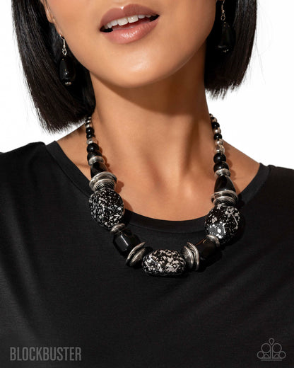 In Good Glazes - Black Necklace - Paparazzi Accessories