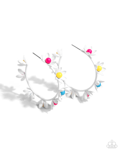 Flower Vine - Multi Earrings - Paparazzi Accessories