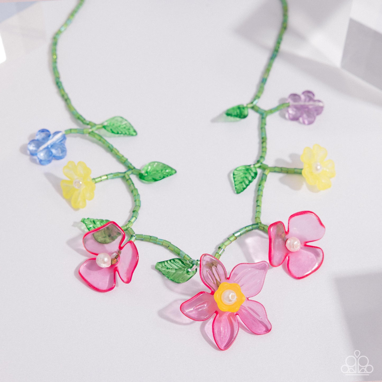 Gourmet Garden - Pink Necklace- Paparazzi Accessories