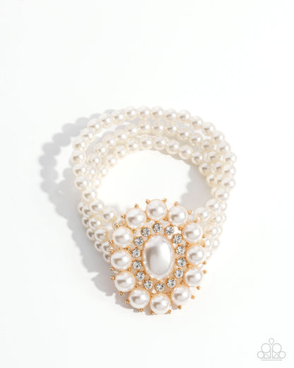 Take A Fancy To - Gold Bracelet - Paparazzi Accessories
