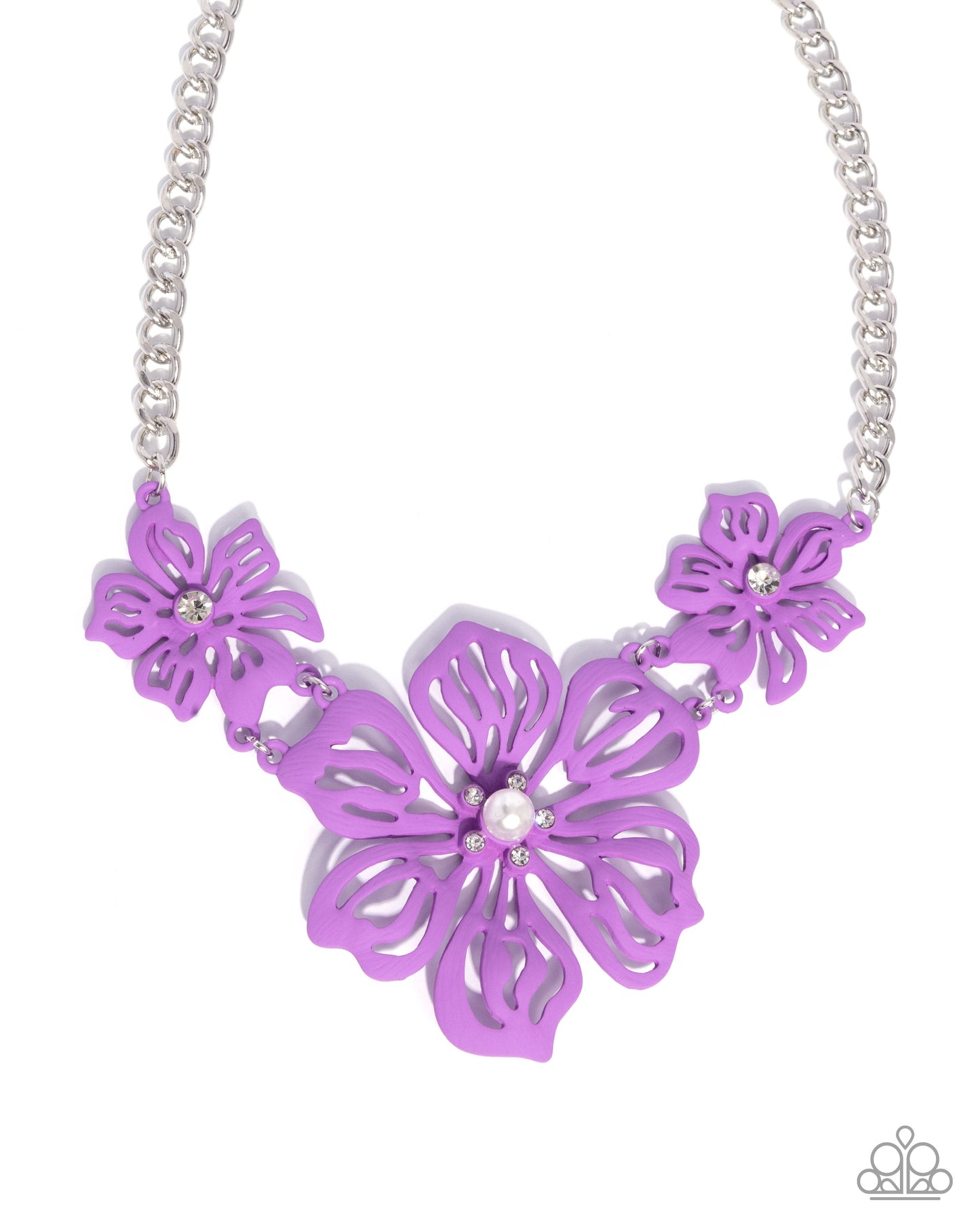 Floral Fandom - Purple Necklace - Paparazzi Accessories