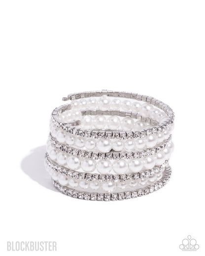Finalized Flair - White Bracelet- Paparazzi Accessories