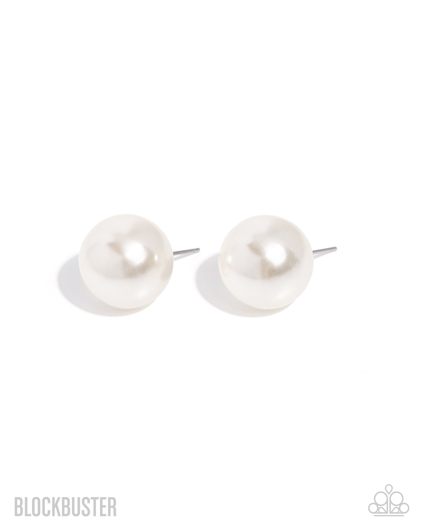 Preppy Princess - White Earrings - Paparazzi Accessories