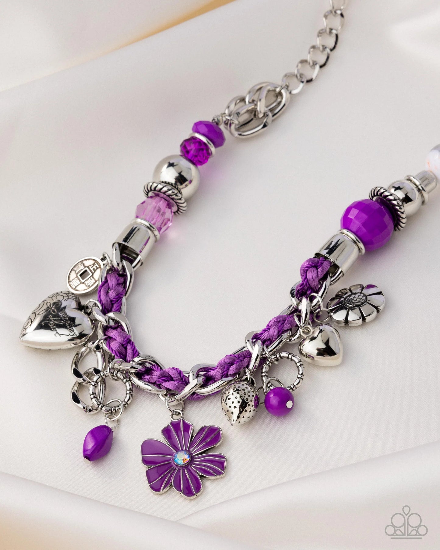 Charmed, I Am Sure - Purple Necklace - Paparazzi Accessories