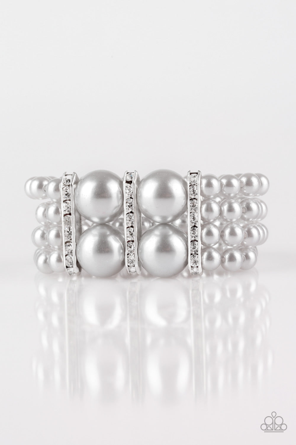 Romance Remix -  Silver Bracelet - Paparazzi Accessories 