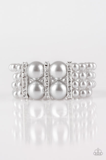 Romance Remix -  Silver Bracelet - Paparazzi Accessories 