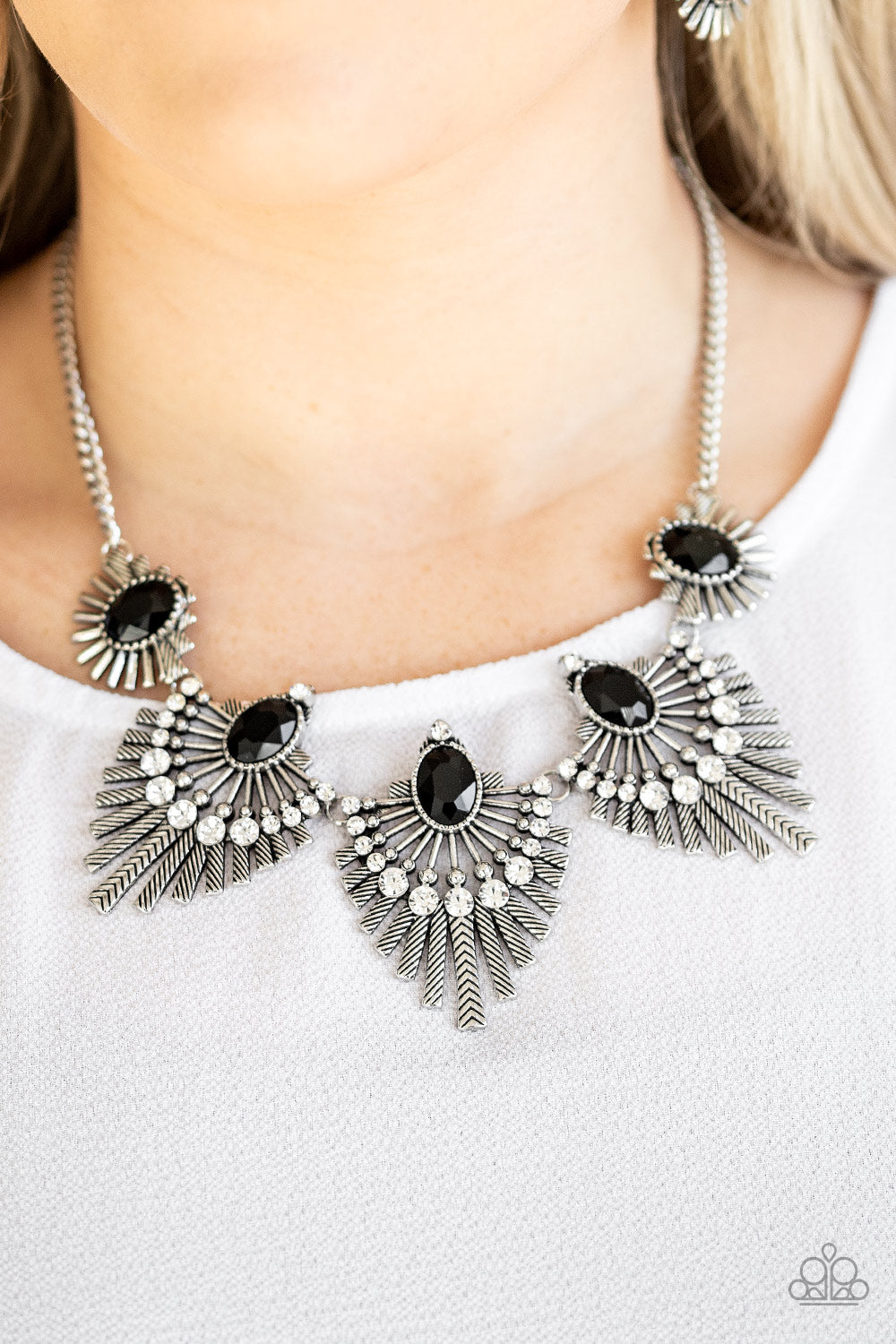 Miss YOU-niverse - Black Necklace - Paparazzi Accessories - Paparazzi Accessories 