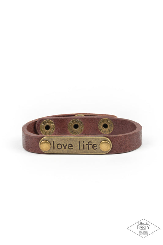 Love Life - Brass - Paparazzi Accessories 