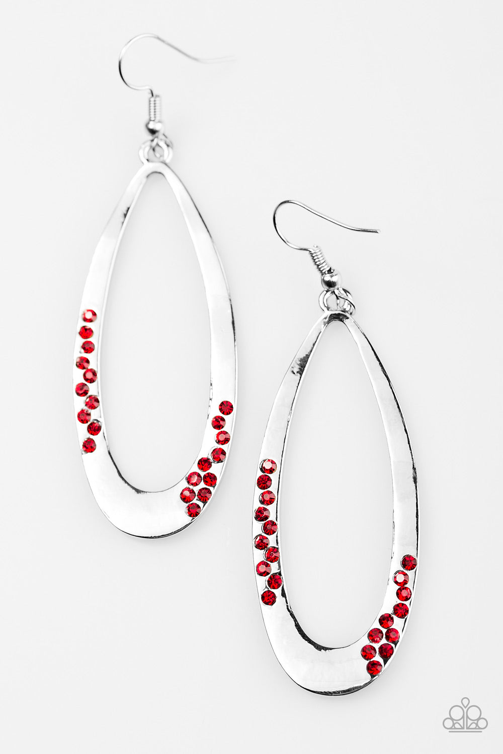 Sparkling Since Birth - Red Earrings - Paparazzi Accessories - Paparazzi Accessories 