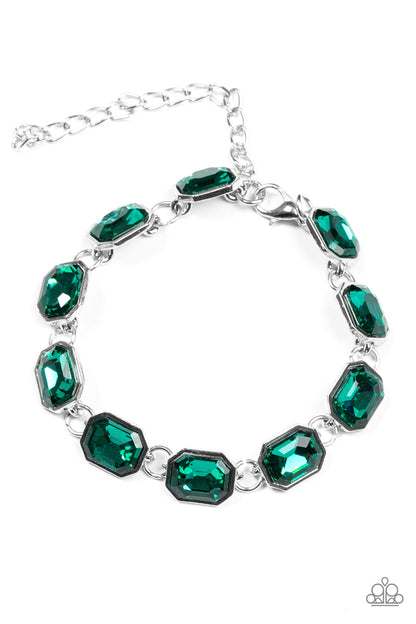 Deluxe Sparkle - Green Bracelet - Paparazzi Accessories - Paparazzi Accessories 