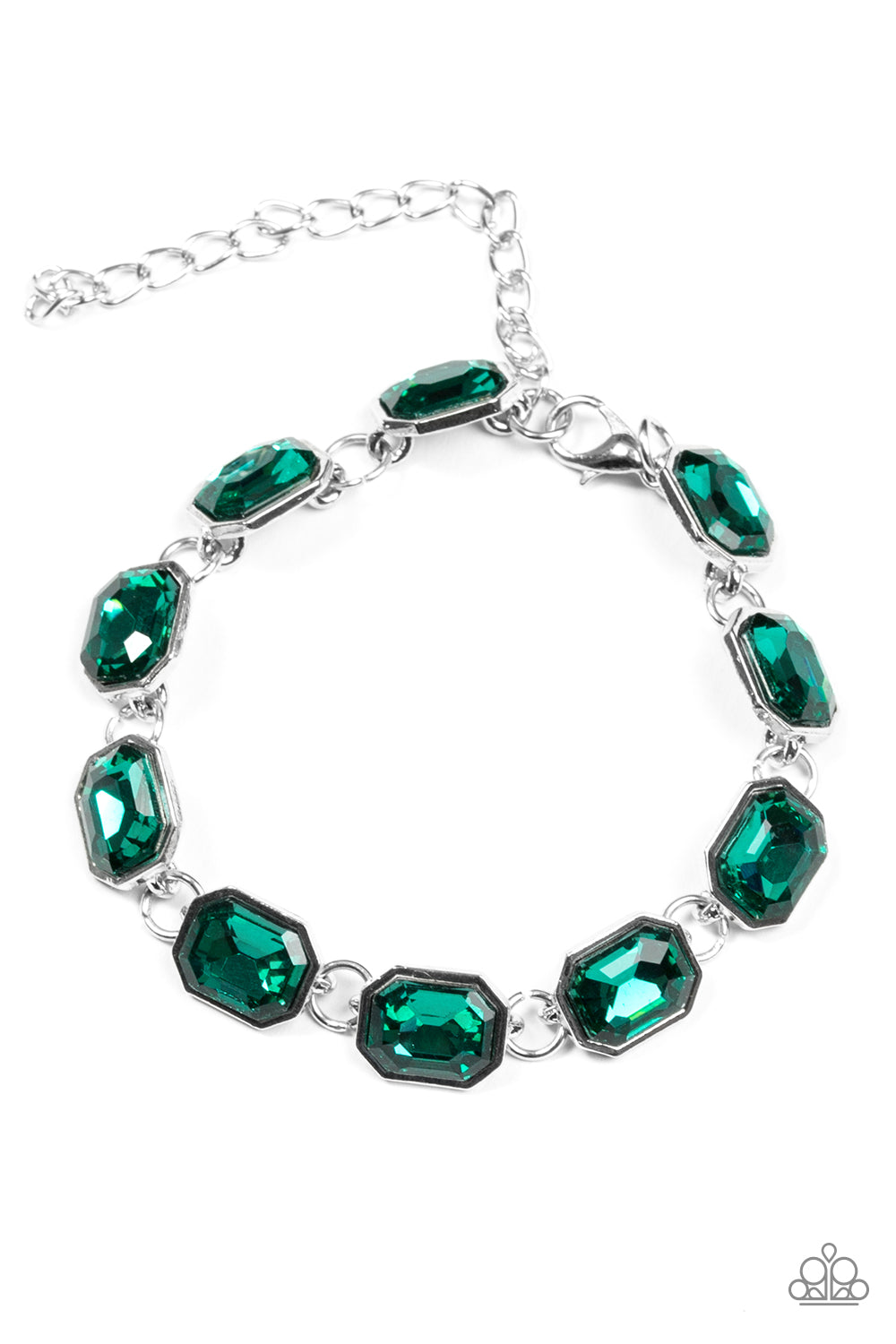 Deluxe Sparkle - Green Bracelet - Paparazzi Accessories - Paparazzi Accessories 