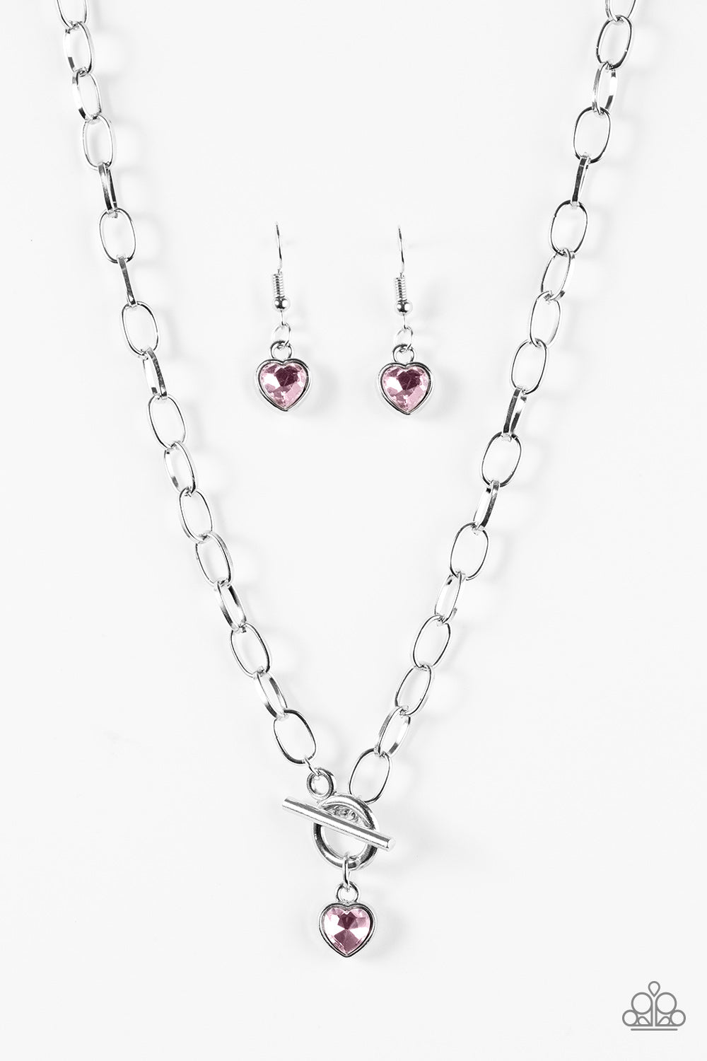 Let Your Heart Shine - Pink Necklace - Paparazzi Accessories - Paparazzi Accessories 