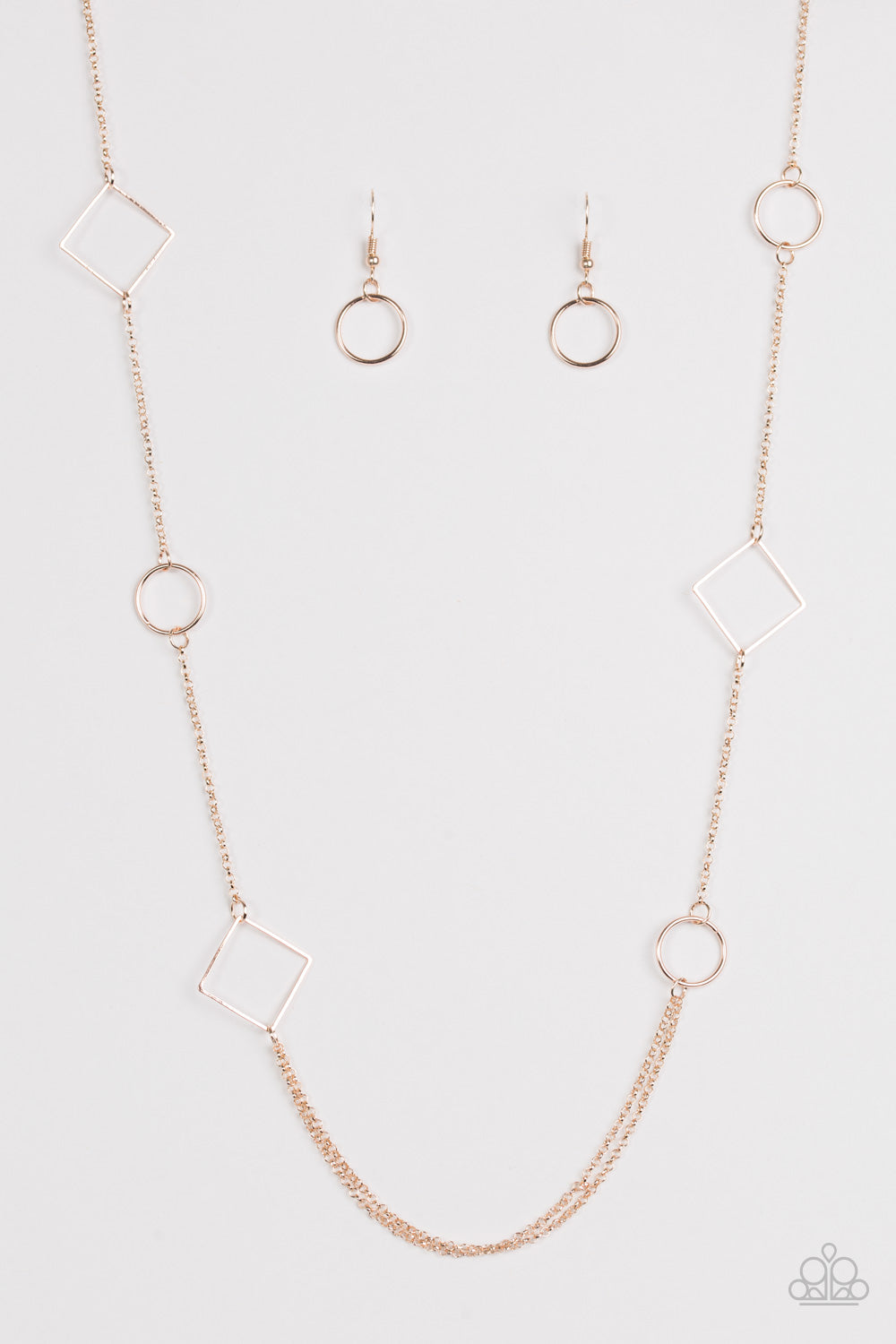 Full Frame Rose Gold Necklace - Paparazzi Accessories 