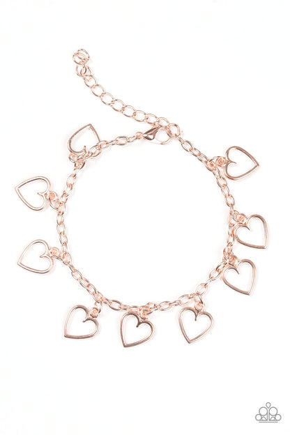 Best Of My Love - Rose Gold Bracelet - Paparazzi Accessories - Paparazzi Accessories 
