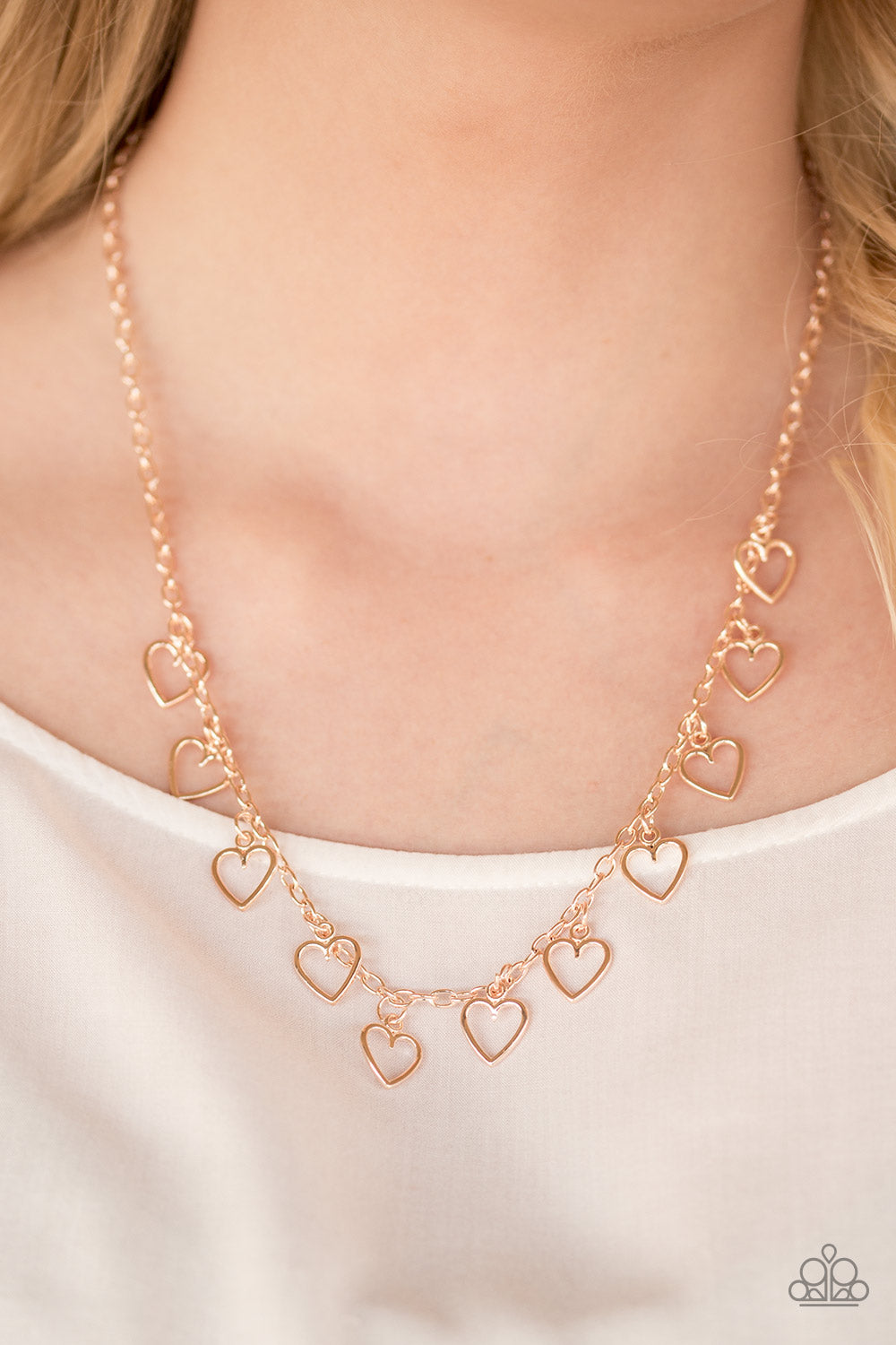 Im Yours - Rose Gold Necklace - Paparazzi Accessories - Paparazzi Accessories 