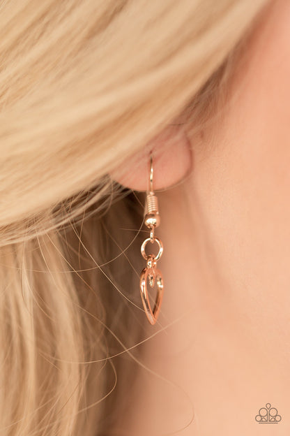 Im Yours - Rose Gold Necklace - Paparazzi Accessories - Paparazzi Accessories 