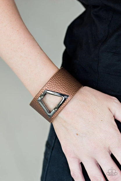 Power Play - Brown Urban Bracelet- Paparazzi Accessories