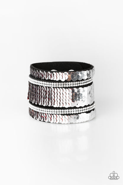 MERMAID Service Red Urban Bracelet - Paparazzi Accessories 
