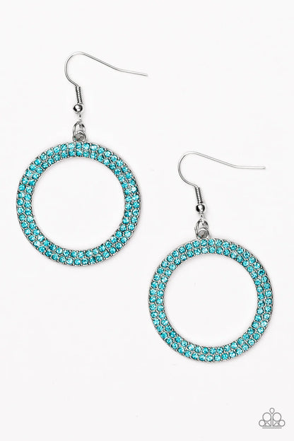 Bubbly Babe - Blue Earrings - Paparazzi Accessories 