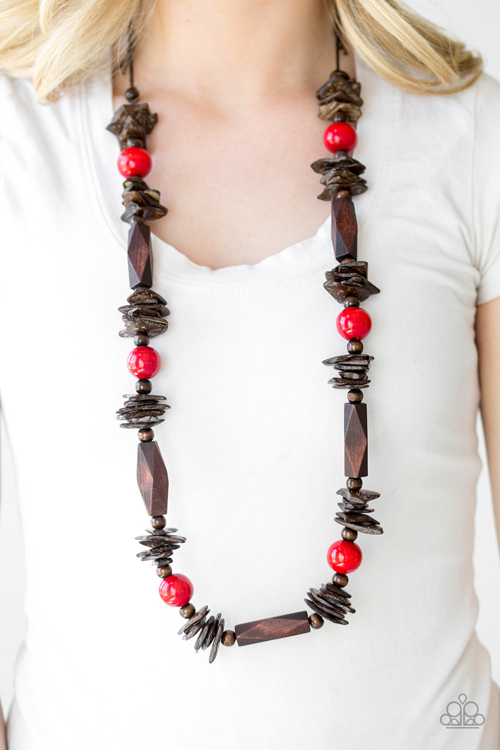 Cozumel Coast - Red Necklace - Paparazzi Accessories - Paparazzi Accessories 